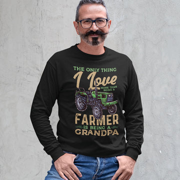 Grandpa Farmer | Black Crewneck