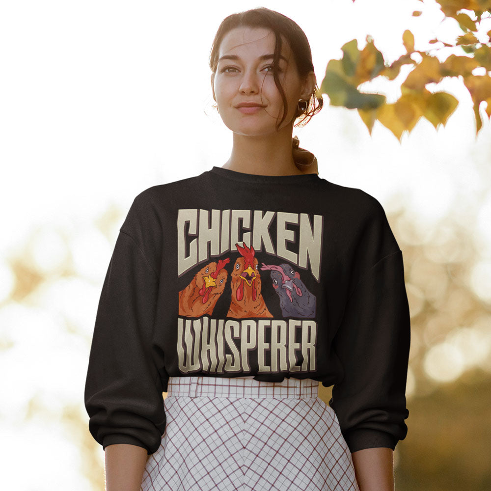 Chicken Whisperer | Black Crewneck