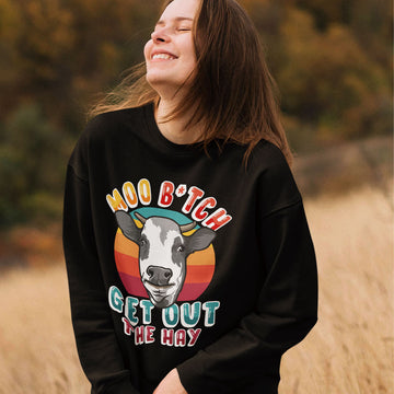 Get Out The Hay | Black Crewneck