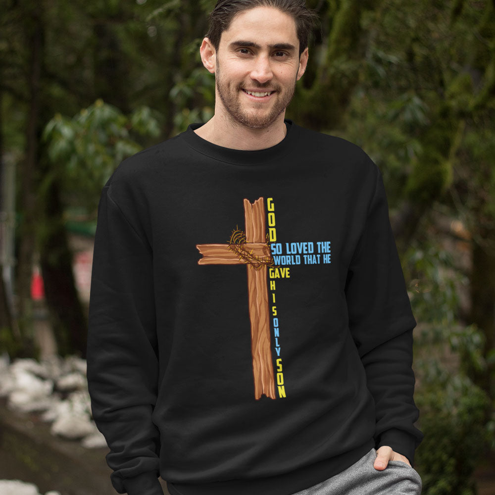 God So Loved The World | Black Crewneck