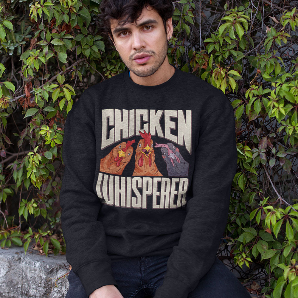 Chicken Whisperer | Black Crewneck