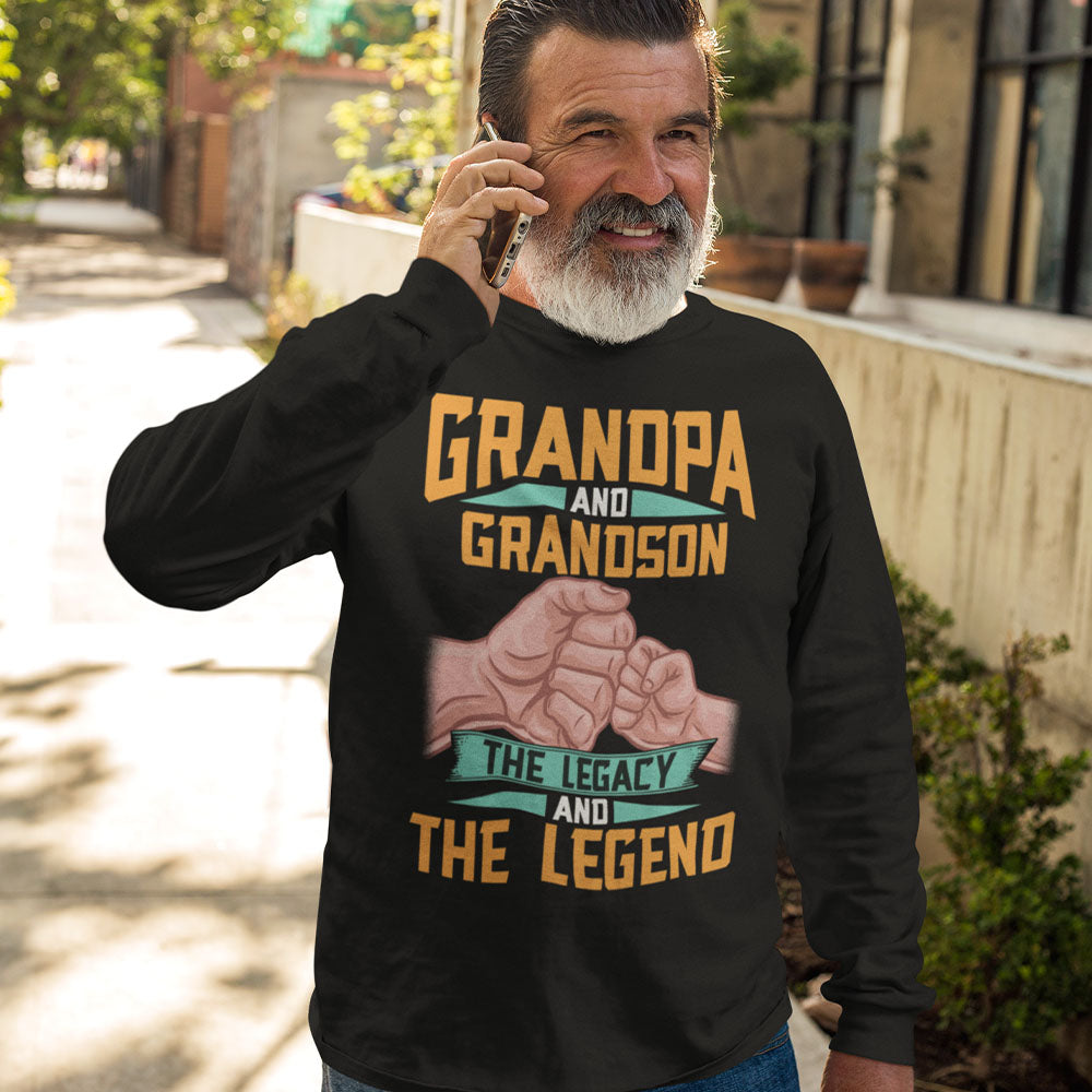 Grandpa Legend | Black Crewneck