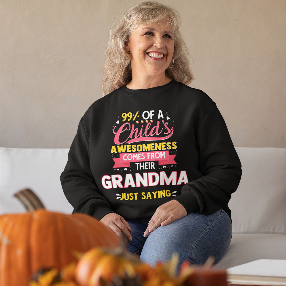 Awesome Grandkids | Black Crewneck