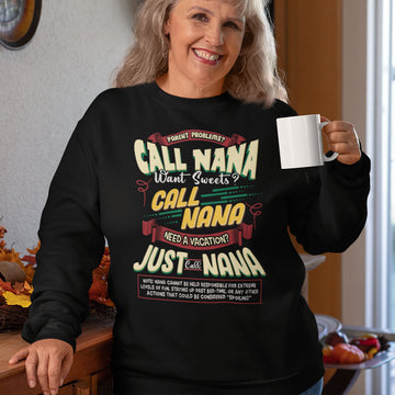 Call Nana | Black Crewneck