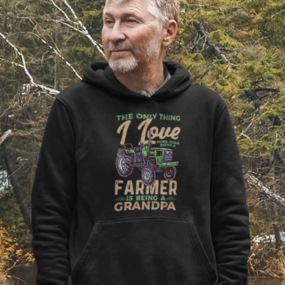 Grandpa Farmer | Black Hoodie