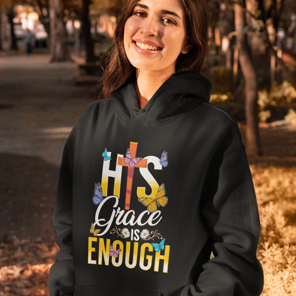 His Grace Is Enough | Black Hoodie