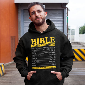 Bible Hotline | Black Hoodie