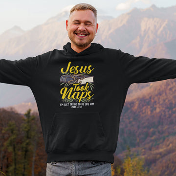 Jesus Took Naps | Black Hoodie