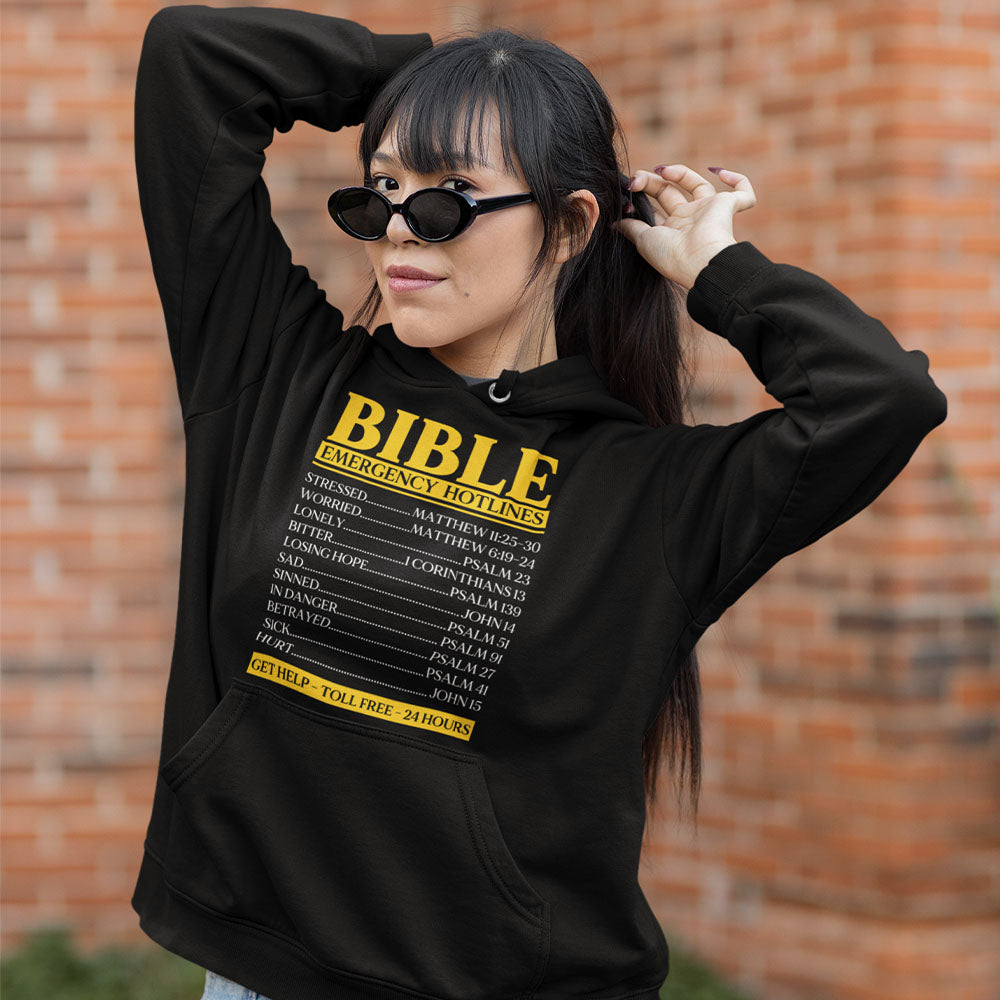 Bible Hotline | Black Hoodie