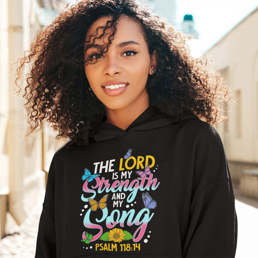 The Lord Is My Strength | Black Hoodie