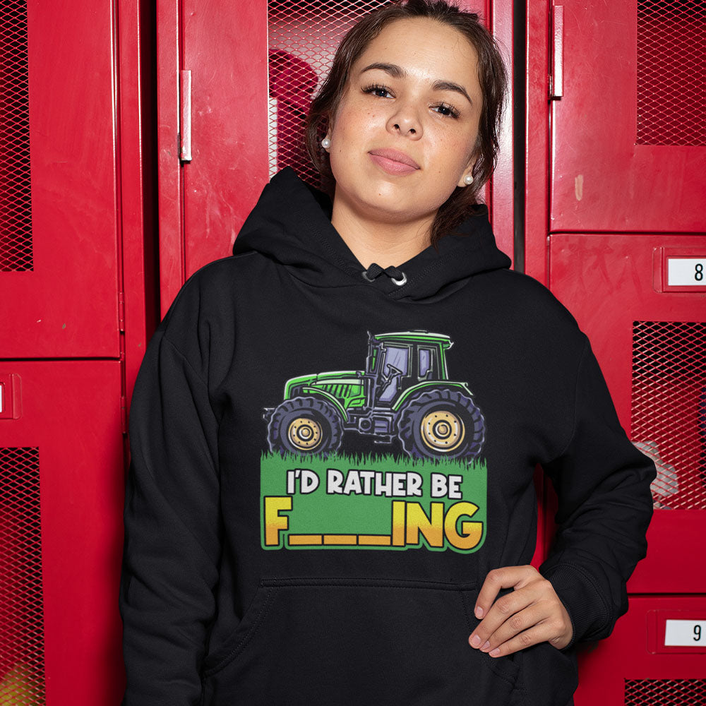 I'd Rather Be Farming | Black Hoodie