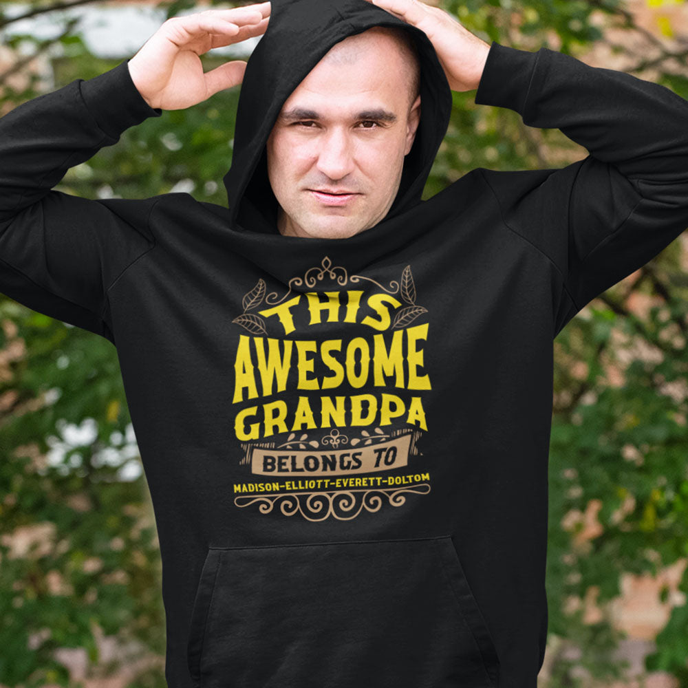 Awesome Grandpa | Black Hoodie