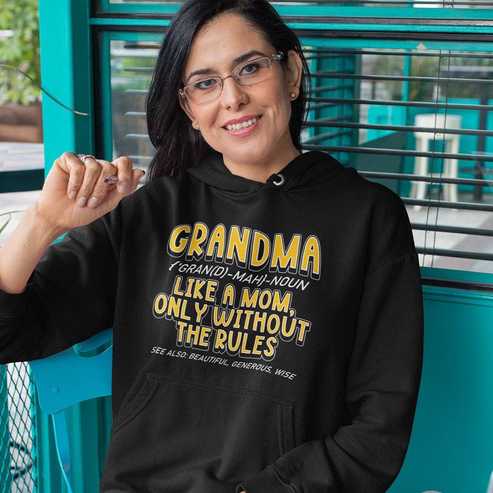 Grandma Rules | Black Hoodie