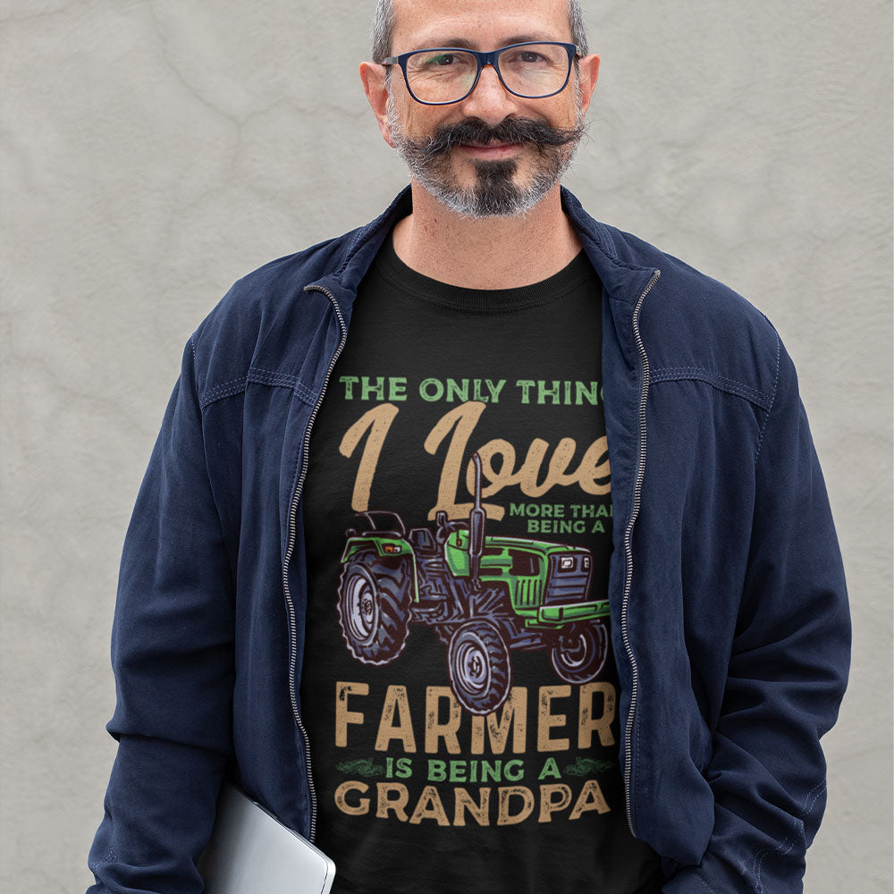 Grandpa Farmer | Black Tee Shirt