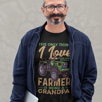 Grandpa Farmer | Black Tee Shirt