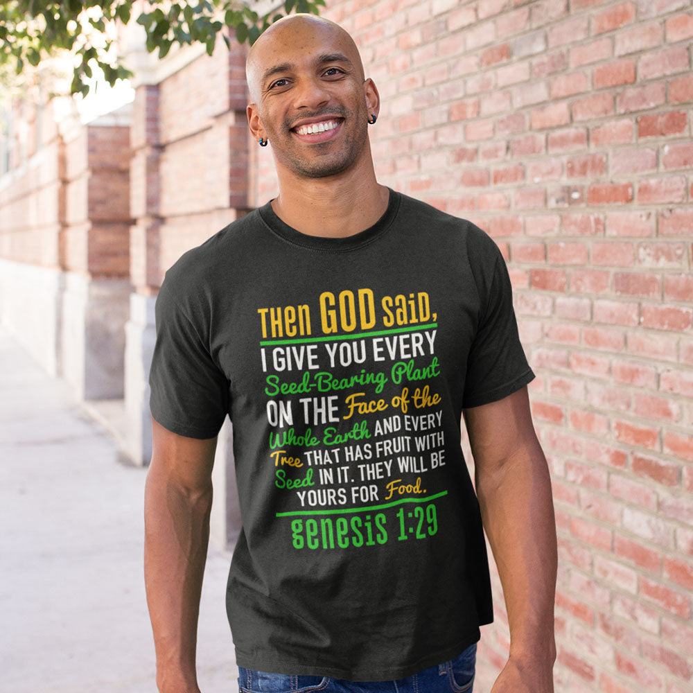 Then God Said | Black Tee Shirt