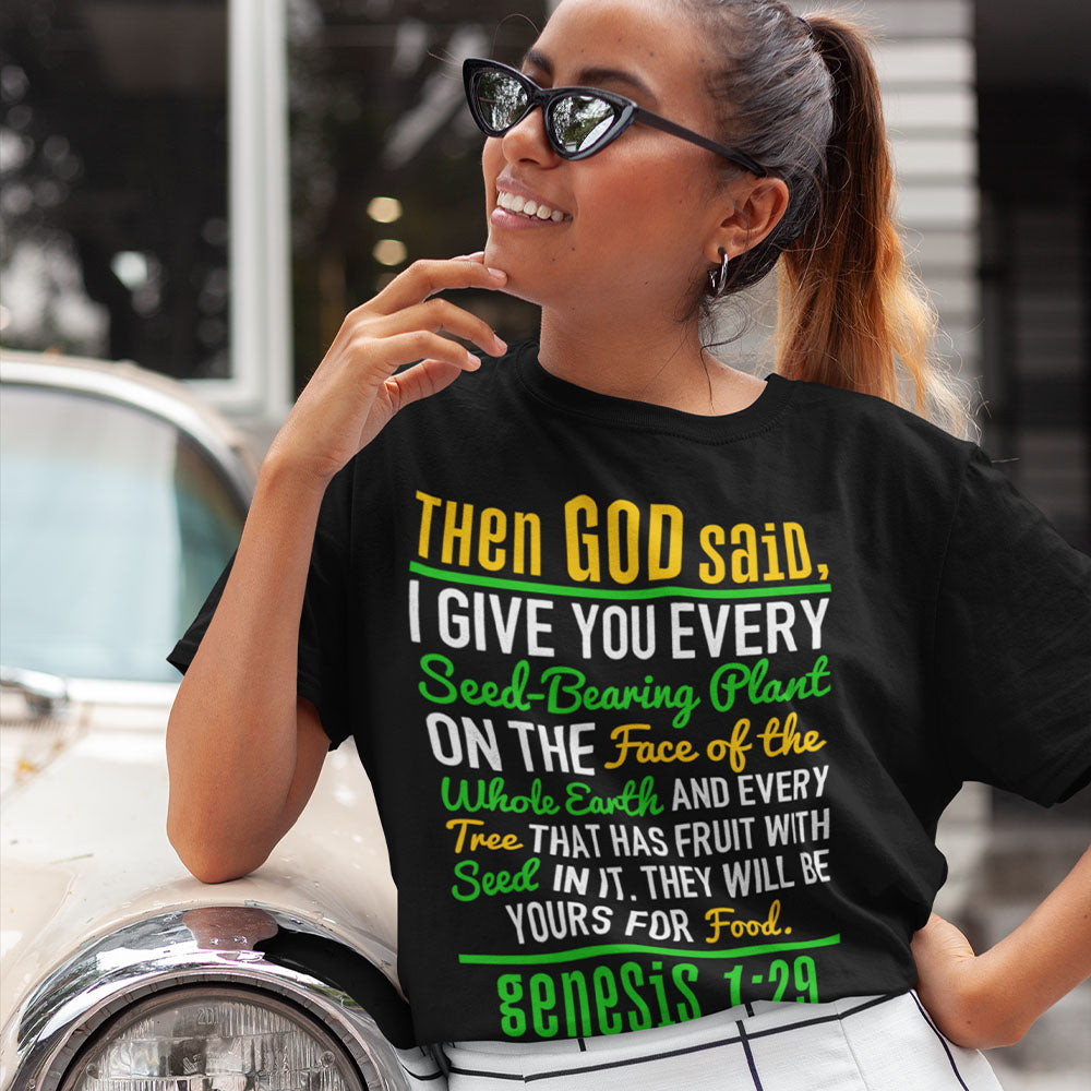 Then God Said | Black Tee Shirt