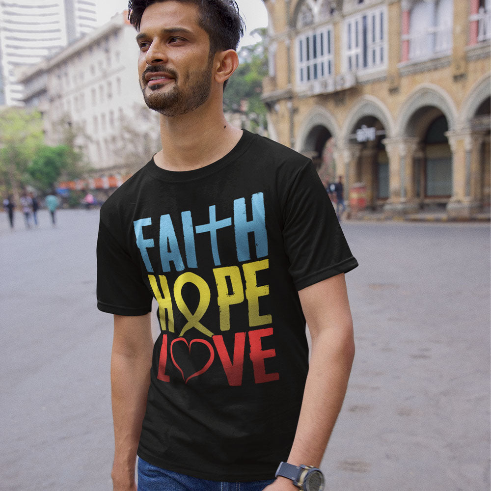 Faith Hope Love | Black Tee Shirt