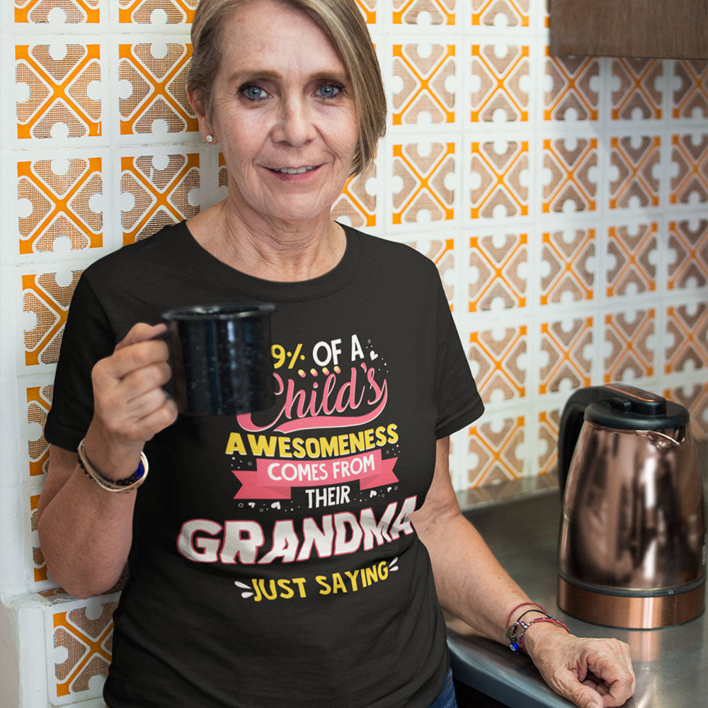 Awesome Grandkids | Black Tee Shirt