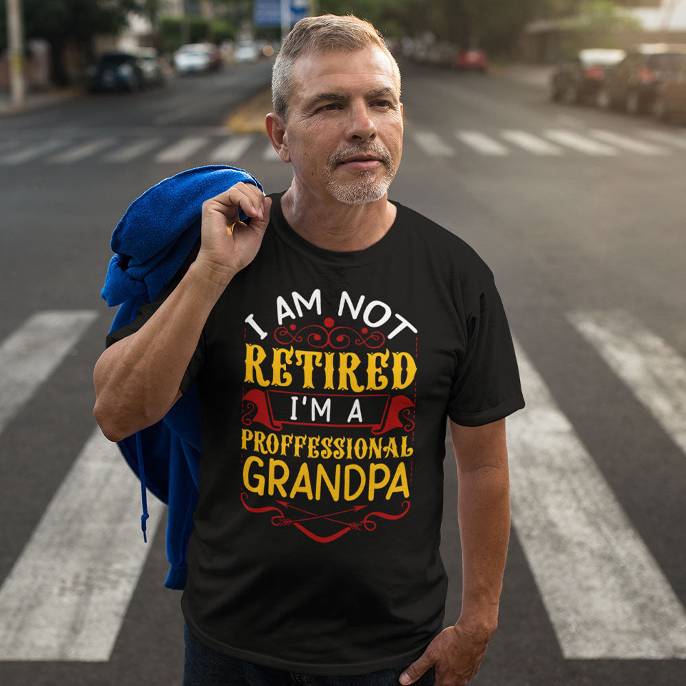 Pro Grandpa | Black Tee Shirt