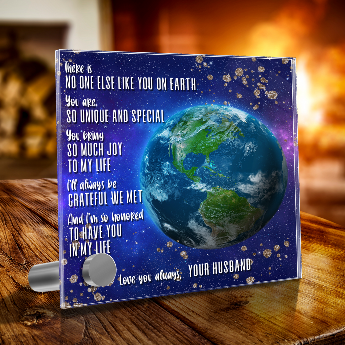 No One Else Like You On Earth |  Lumenglass Message Stand & Jewelry