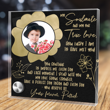 My Soulmate|  Lumenglass Message Stand & Jewelry