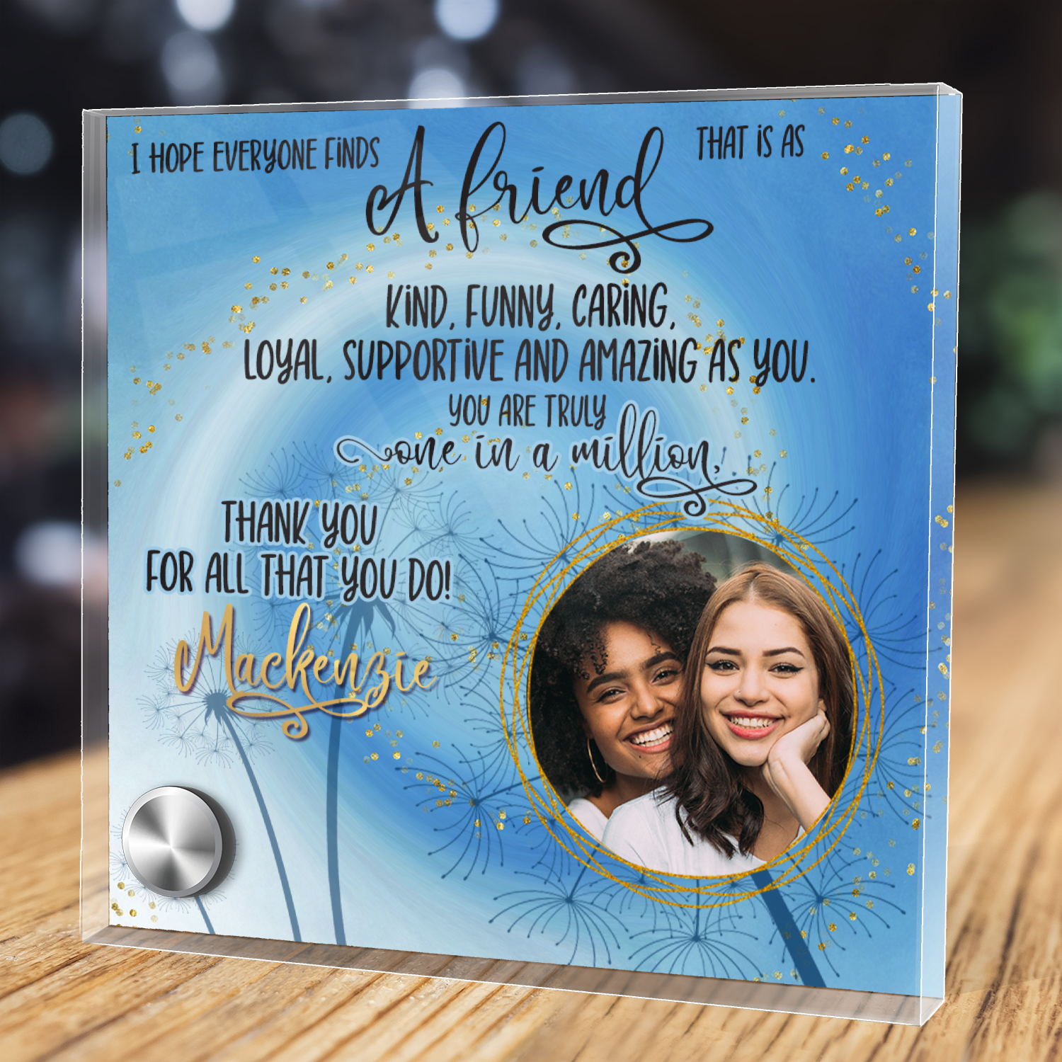 Best Friends |  Lumenglass Message Stand & Jewelry