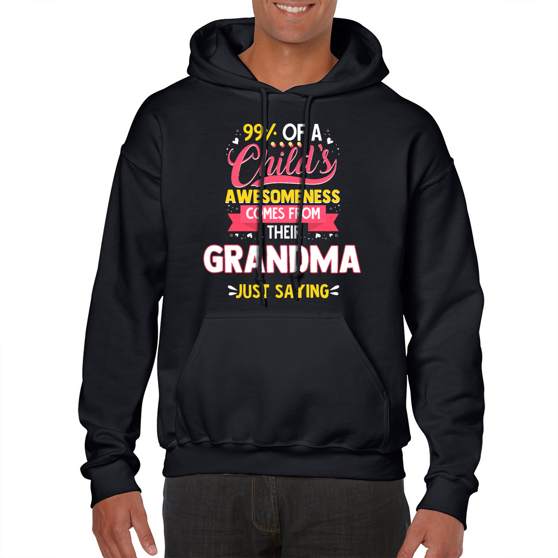 Awesome Grandkids | Black Hoodie