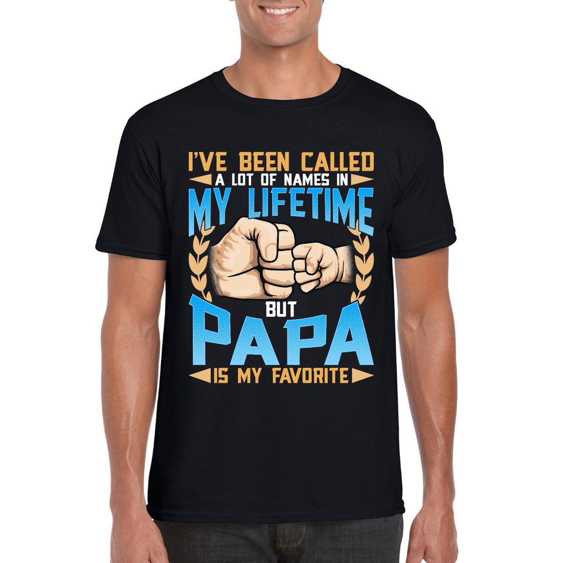 Papa | Black Tee Shirt