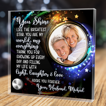 You Shine |  Lumenglass Message Stand