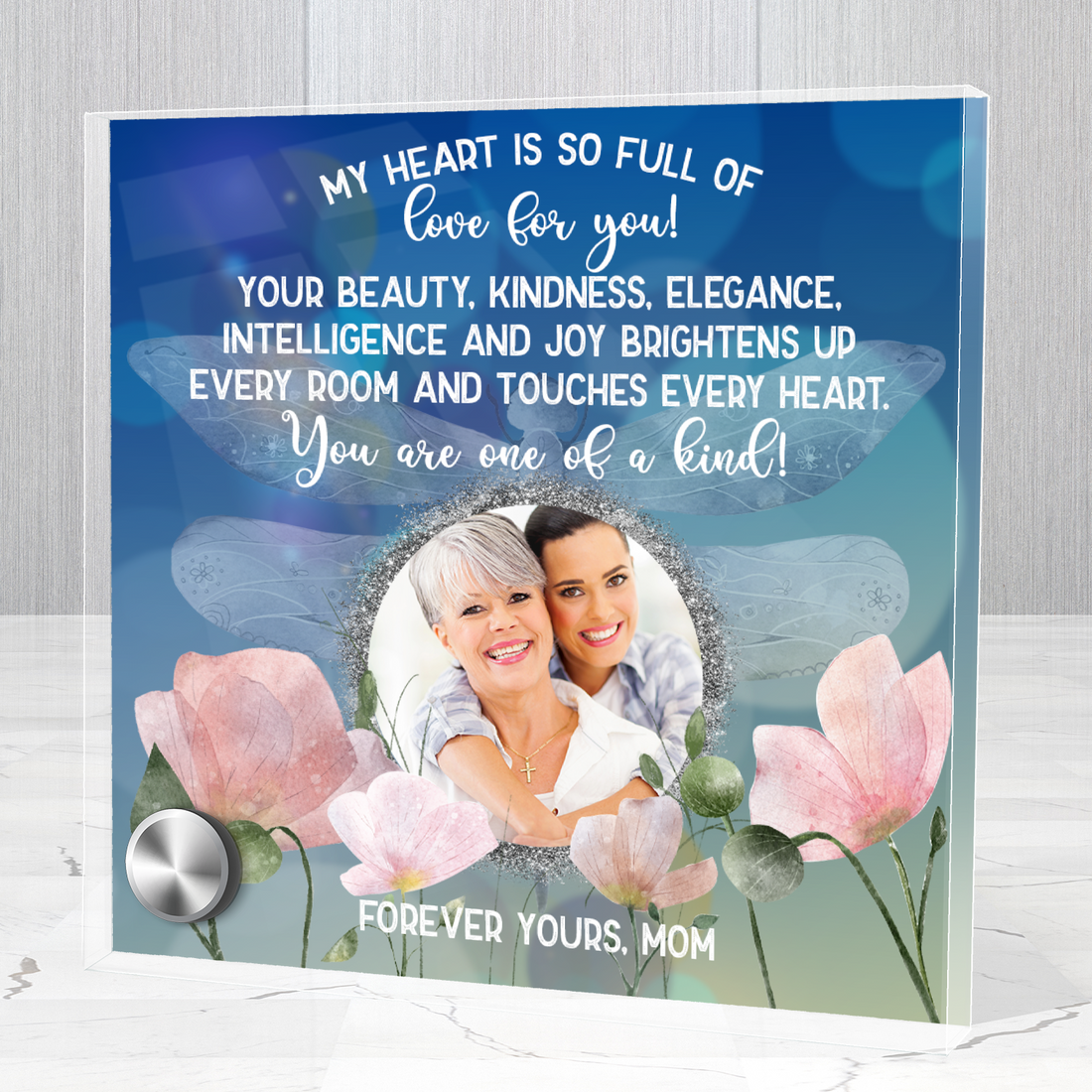 Heart Full Of Love |  Lumenglass Message Stand