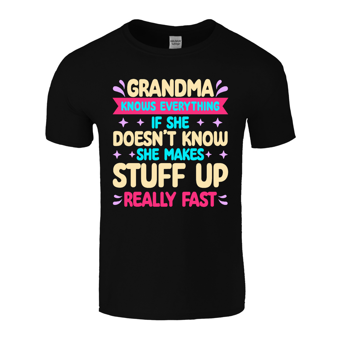 Grandma Knows | Black Tee Shirt
