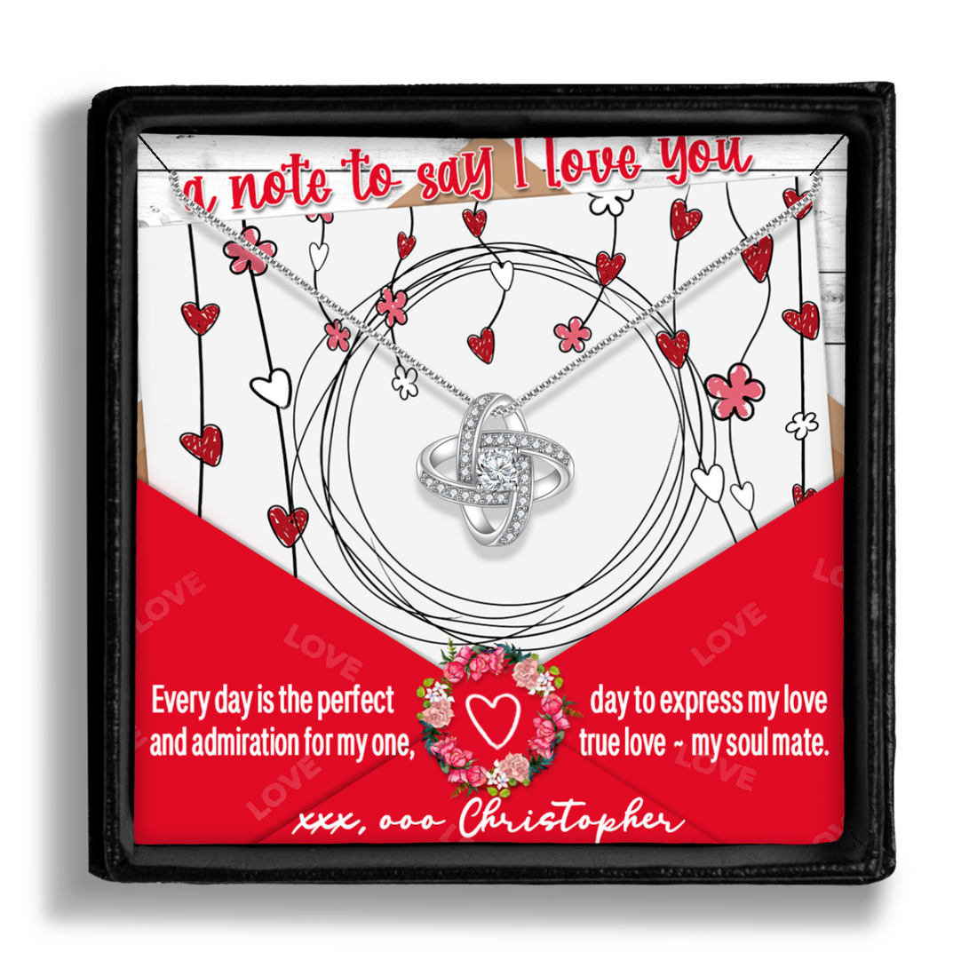 A Note To Say I Love You | Jewelry With Message Card