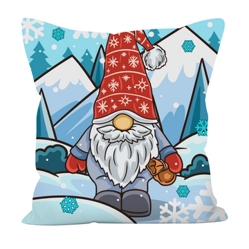 Christmas Gnome Pillowcase - Christmas Cushion - Gnome Decorative Pillow - Christmas Decoration Pillow - Holiday Pillowcase - Christmas Gift