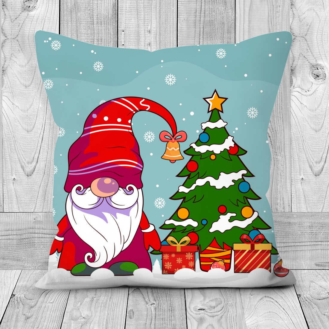 Christmas Gnome Pillowcase - Christmas Cushion - Gnome Decorative Pillow - Christmas Decoration Pillow - Holiday Pillowcase - Christmas Gift