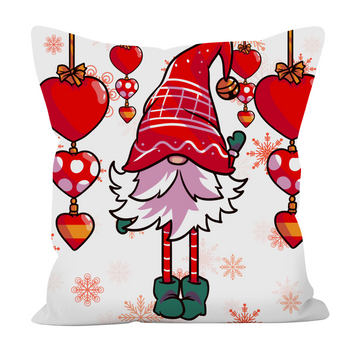 Christmas Gnome Pillowcase - Christmas Cushion - Gnome Decorative Pillow - Christmas Decoration Pillow - Holiday Pillowcase - Christmas Gift