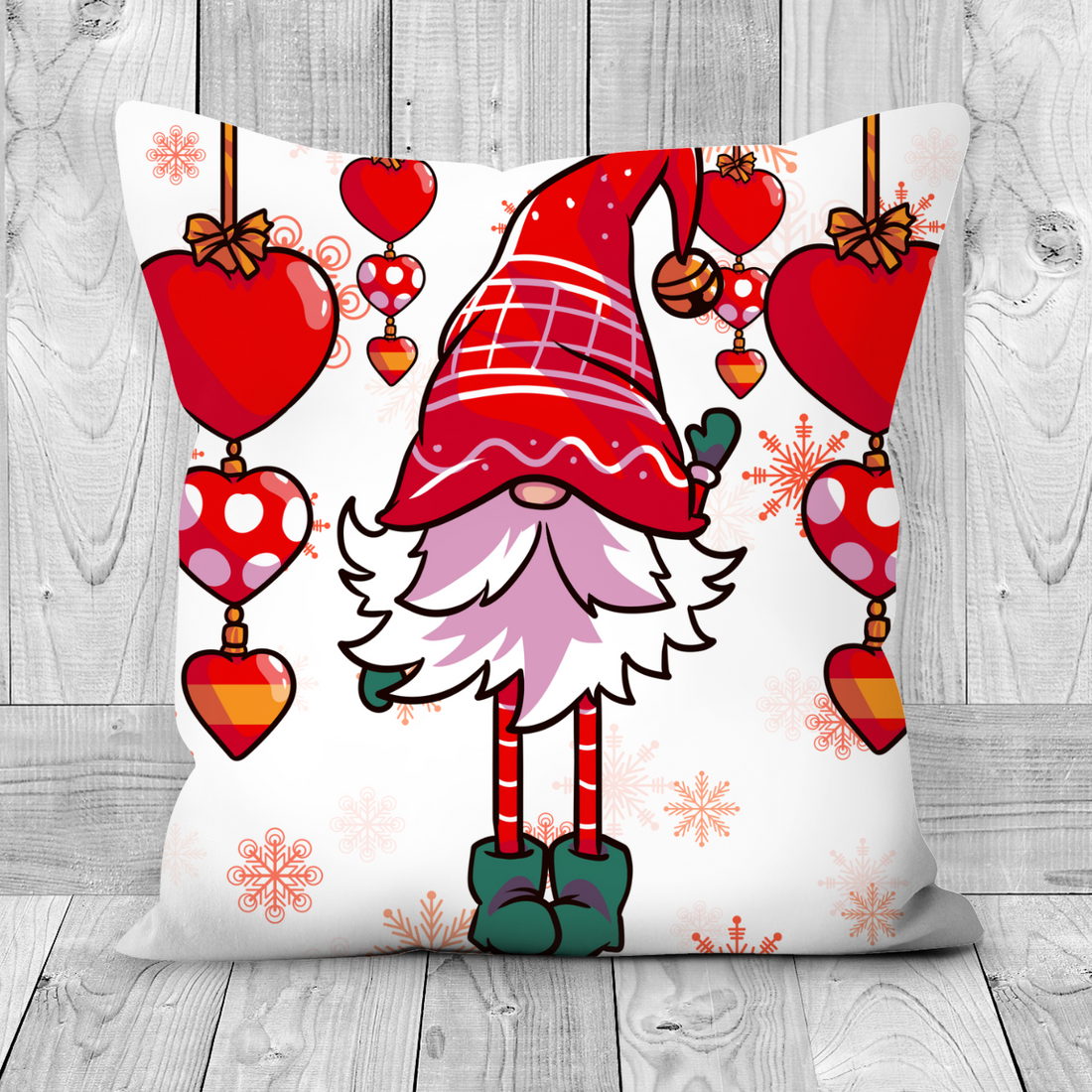 Christmas Gnome Pillowcase - Christmas Cushion - Gnome Decorative Pillow - Christmas Decoration Pillow - Holiday Pillowcase - Christmas Gift