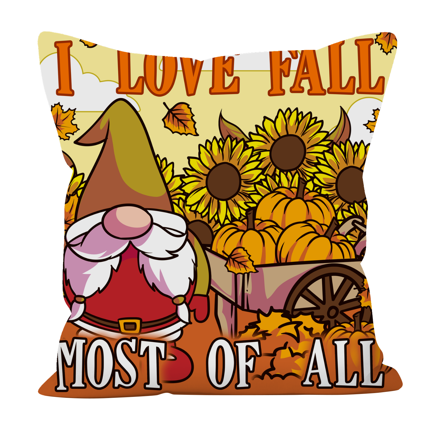 I Love Fall Pillowcase - Autumn Pillow cover - Fall Pillowcase - Fall Décor - Autumn Home Décor - Fall Pillow cover - Thanksgiving Gift