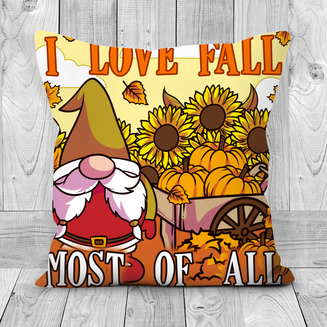 I Love Fall Pillowcase - Autumn Pillow cover - Fall Pillowcase - Fall Décor - Autumn Home Décor - Fall Pillow cover - Thanksgiving Gift