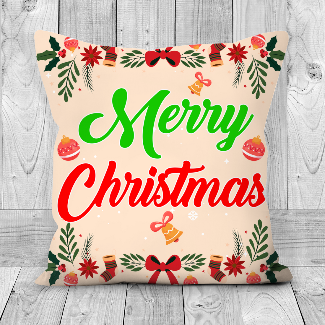 Merry Christmas Pillowcase - Merry Christmas Cushion - Christmas Decorative Pillow cover - Holiday Pillowcase - Christmas Pillowcase Gift