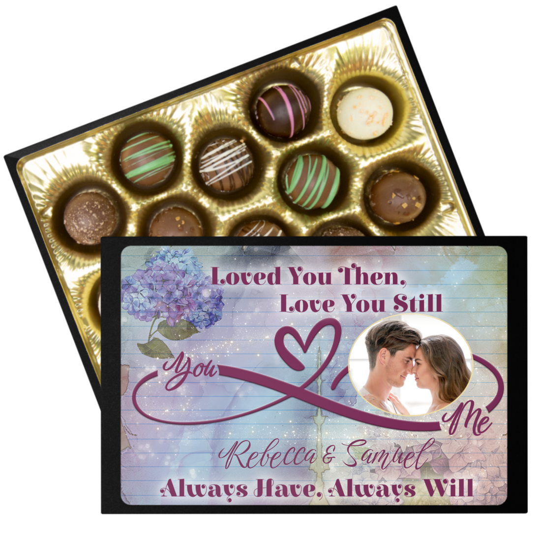 Personalized Still Love You Chocolate Box - Handmade Chocolate Truffles - Chocolate gift for Wife - Gift for Girlfriend - Anniversary Gift