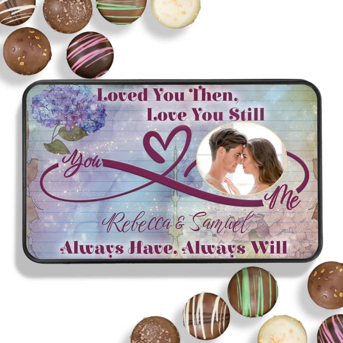 Personalized Still Love You Chocolate Box - Handmade Chocolate Truffles - Chocolate gift for Wife - Gift for Girlfriend - Anniversary Gift