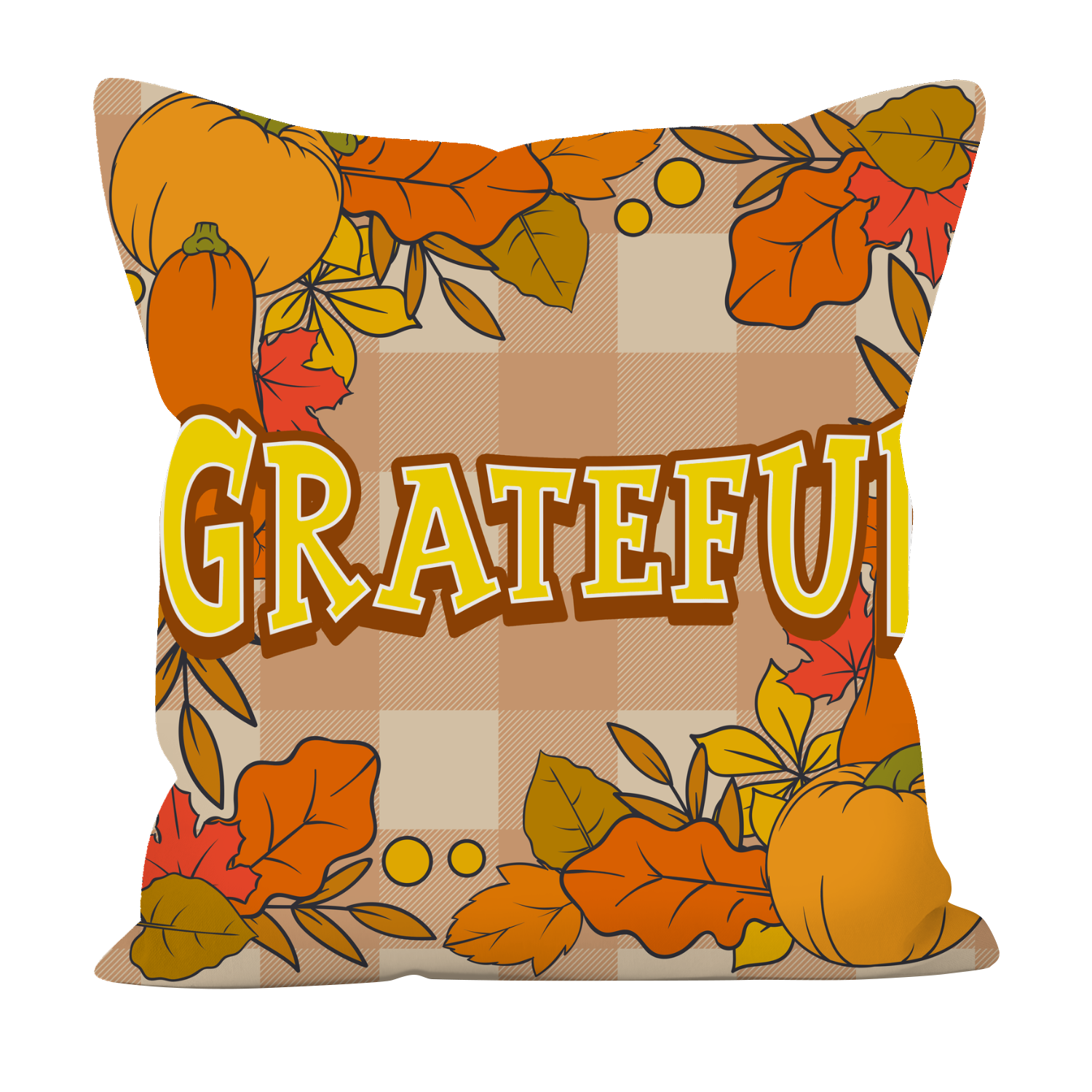 Grateful Pillowcase - Autumn Pillow cover - Fall Pillowcase - Fall Décor - Autumn Home Décor - Fall Pillow cover - Thanksgiving Gift