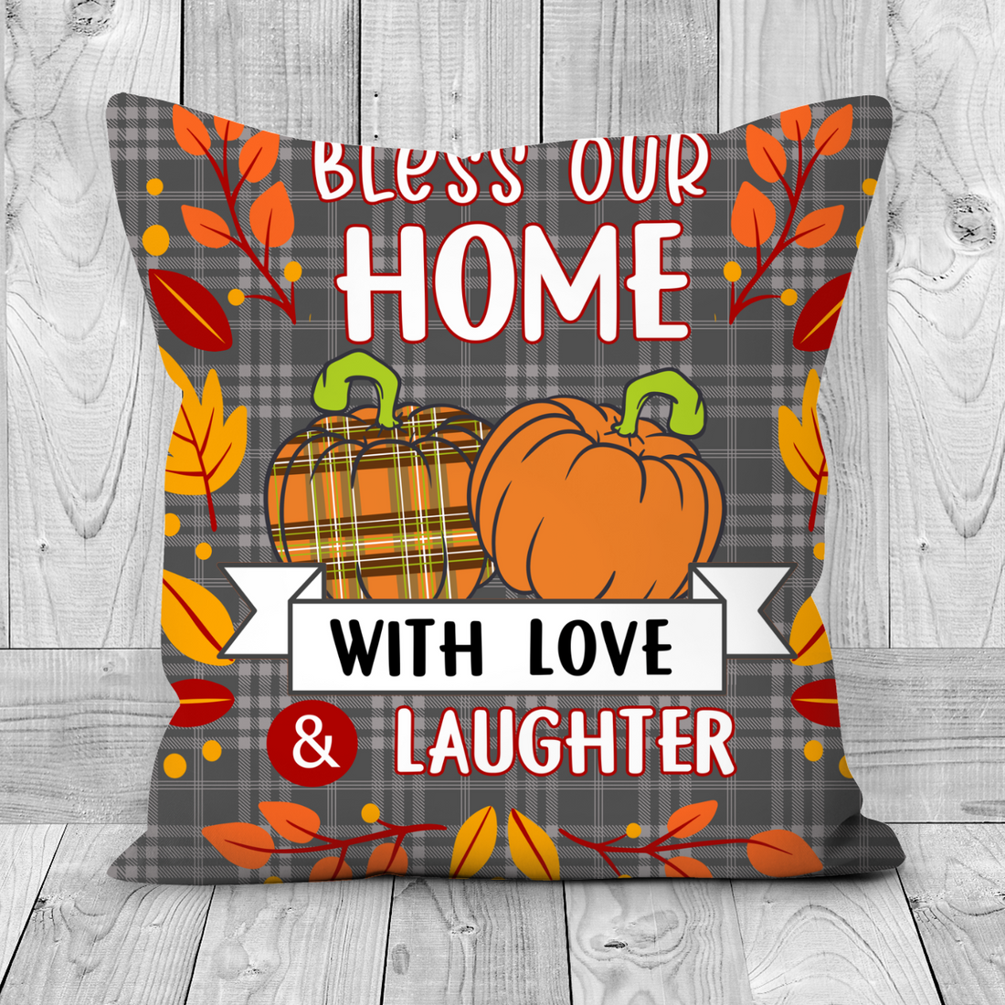 Bless Our Home Pillowcase - Autumn Pillow cover - Fall Pillowcase - Fall Décor - Autumn Home Décor - Fall Pillow cover - Thanksgiving Gift