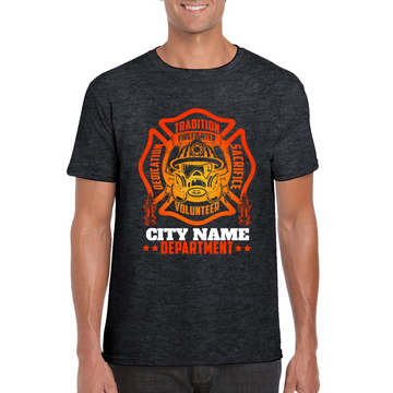 Personalized Fire Dept T-shirt - Firefighter T-shirt - Professional T-shirt - Firefighter Appreciation Gift - Gift for Firefighter