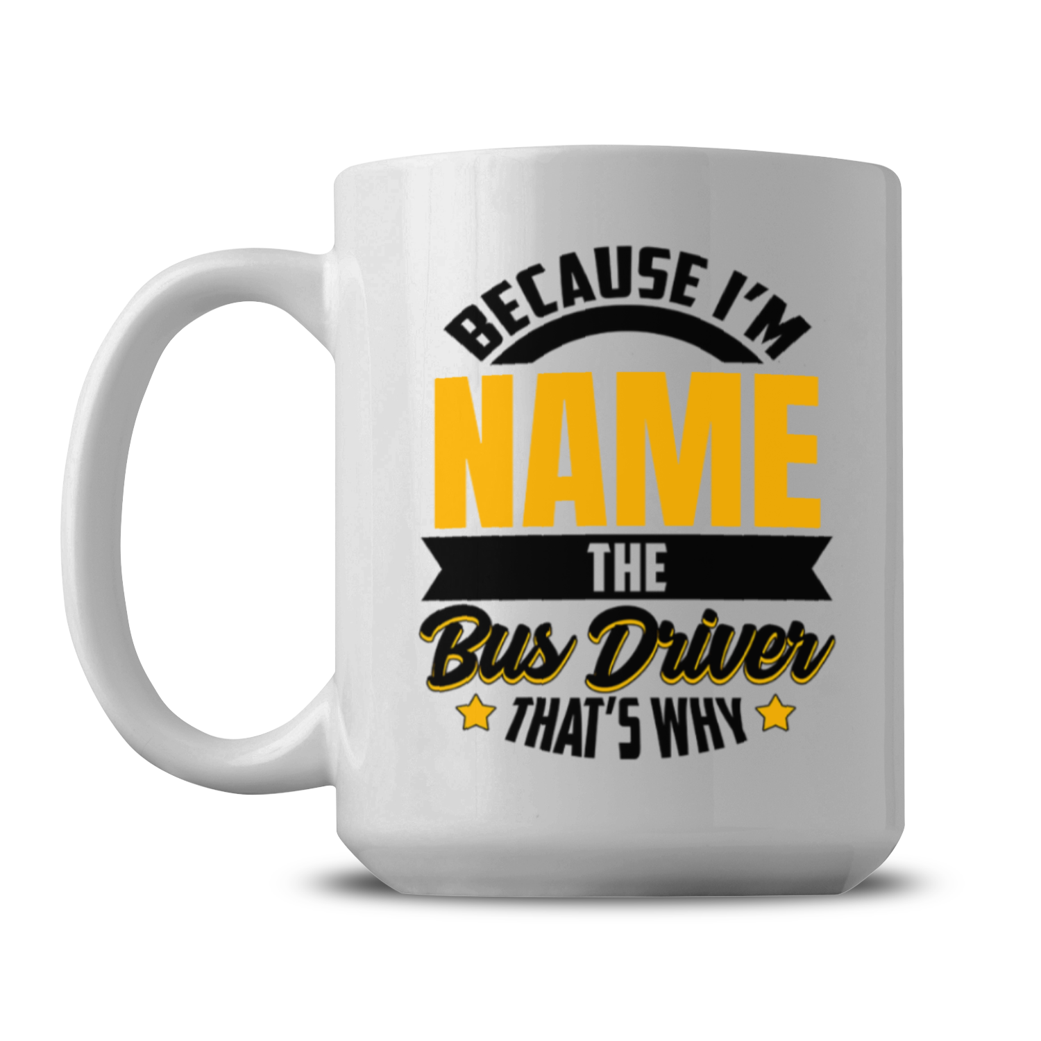 Personalized Bus Driver Mug - Driver Mug - Professional Mug - Bus Operator Appreciation Gift - Gift for Driver - 15oz Ceramic Coffee Mug