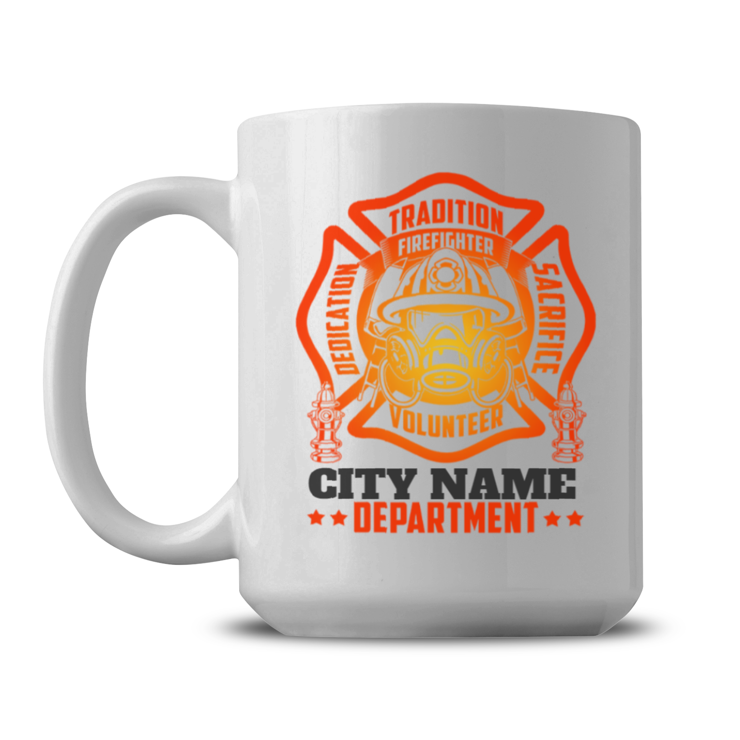 Personalized Fire Dept Mug - Firefighter Mug - Professional Mug - Firefighter Appreciation Gift - Gift for Firefighter - 15oz Coffee Mug