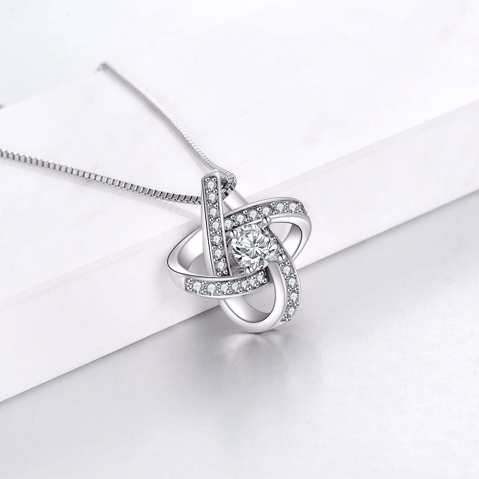 Diamond hot sale sister necklace